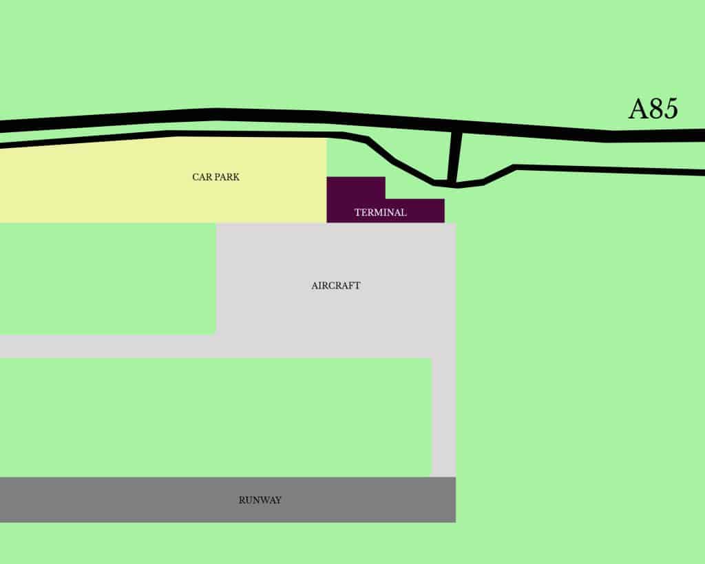 Dundee Airport Map